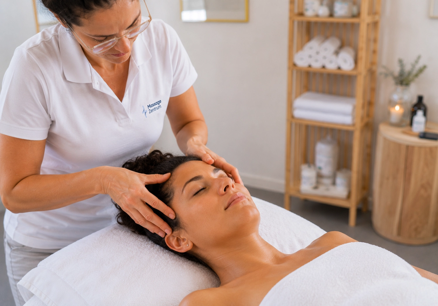 Behandlung von Spannungskopfschmerzen in der Massagepraxis an der Centralstrasse 18 bei Nottwil