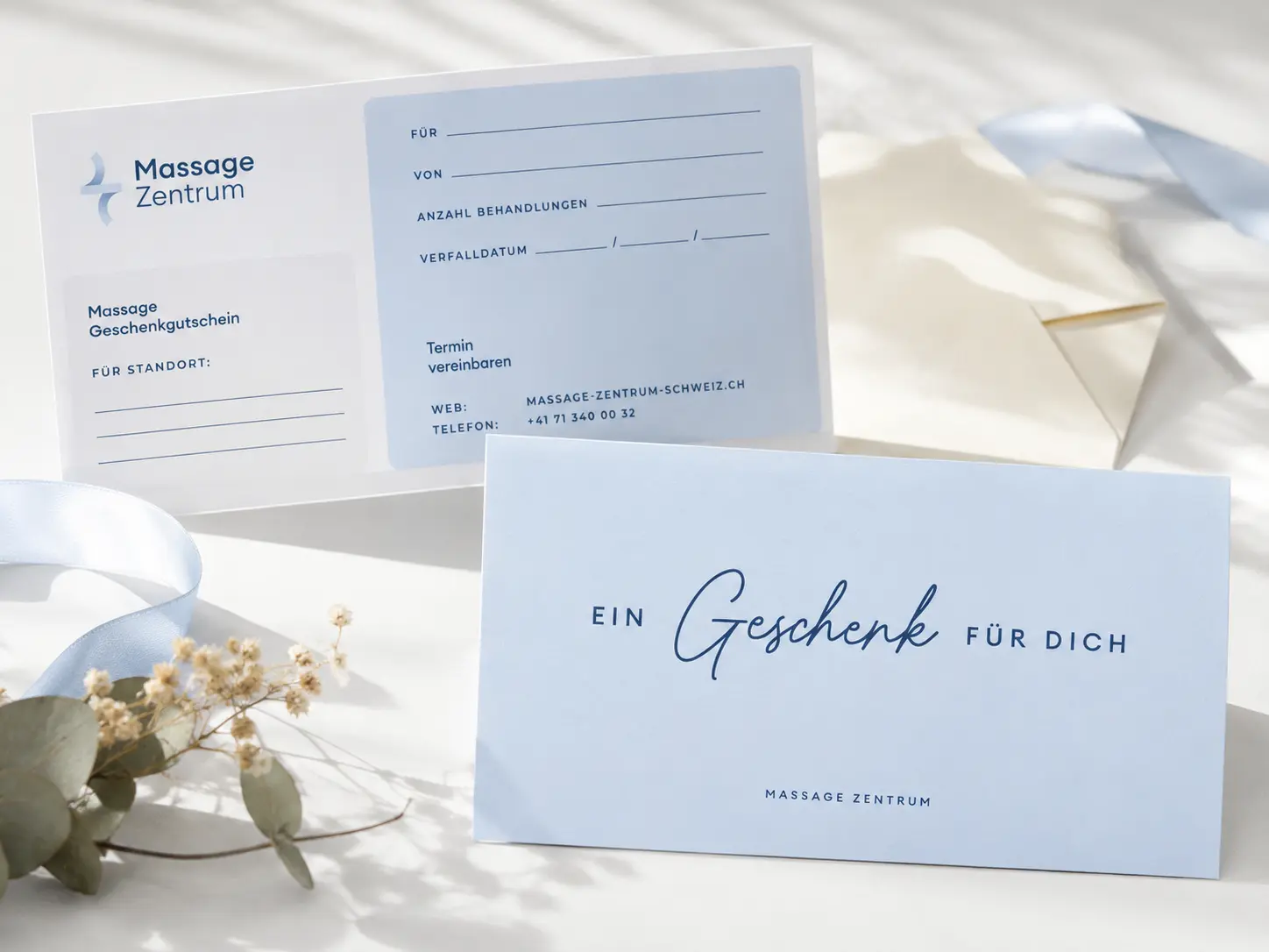 Massage-Gutschein für eine Behandlung im Massage Zentrum Nottwil
